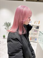 モリオフロムロンドン 大宮店(morio from London)&nbsp;【坪井】ケアブリーチ ×ピンクベージュ