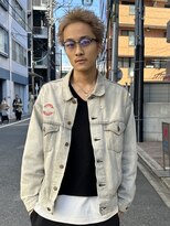 オムズポカ 栄矢場町店(OM's poka)&nbsp;ブロンドスパイキーショート/メンズカット