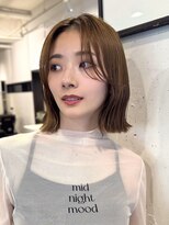 アビー(ABBEY) ボブ前髪なし切りっぱなしボブタッセルボブレイヤーボブ大人ボブ
