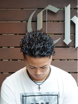 チルチェア 吉祥寺店(CHILL CHAIR) ツーブロック×ハードパーマ  <理容室><吉祥寺><バーバー>