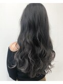 アッシュグレージュハイライトグラデーション