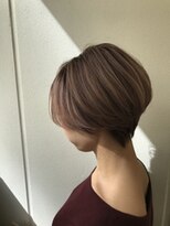 ネウィ グランデ 横浜(newi grande) 大人可愛い20代30代40代小顔ワンサイドショートボブ丸み前下がり