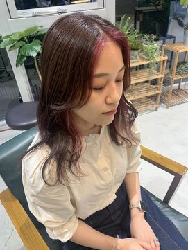 イル(ill) フェイスフレーミング　ピンクカラー　インナーカラー