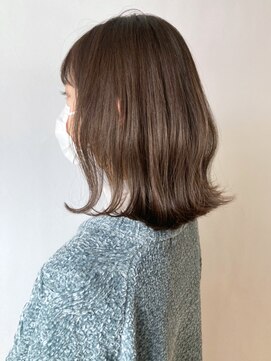 アイティーバイアルバム 八王子店(IT by ALBUM) オリーブベージュミディアム_外ハネボブ_ba387461