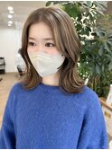 石原和樹　プラチナグレージュ　パールミルクティー　くびれヘア