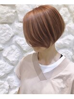 モアナバイヘッドライト 沖縄八重瀬店(Moana by HEADLIGHT)&nbsp;Moana【八重瀬】#ショートボブ#オレンジベージュ#髪質改善