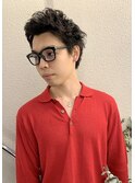 癖毛風メンズパーマ