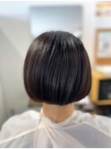 大人のうる艶ボブスタイル!