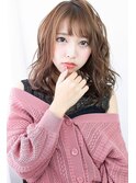 【over hair】 ガーリーミディアムスタイル