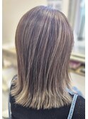 白髪ぼかし&透明感カラー