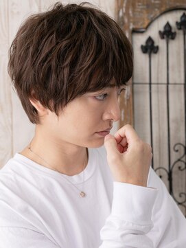 メンズヘア ビーセカンド 草加店(MENS HAIR B-2) 学生くせ毛風ニュアンスパーママッシュQ草加