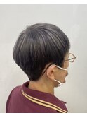 白髪染めリタッチ ハイライト