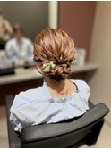 ゆるふわシニヨンスタイル