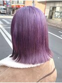 ブリーチで濃いめラベンダーカラー**【横浜】