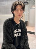 メンズカット　ブリーチカラー　ハイライトカラー