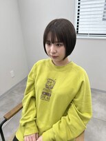 ヘアー アトリエ アンジー(Hair Atelier Angee)&nbsp;ベイリーフカラーのミニボブ