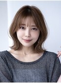 20代30代大人かわいい小顔くびれレイヤーカット前髪ボブウルフ