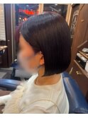 切りっぱなしボブ