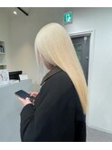 抜きっぱなしブリーチ/ブロンドヘア