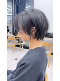 イメチェン/美髪/ワイドバング/ブルーブラック/ショート