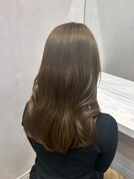 ロンド フィーユ(Lond fille) イノアカラーで美髪が叶う♪ブリーチなしオリーブベージュ