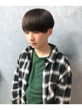 クレオ 福大通り店(CREO) 黒髪×マッシュ