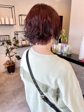 メデル(mederu) チェリーピンクカラーブリーチなしカラーショート20代30代40代