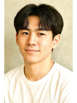 にもう ブルーブラック & スパイキーショート フェザーパーマ01HH17