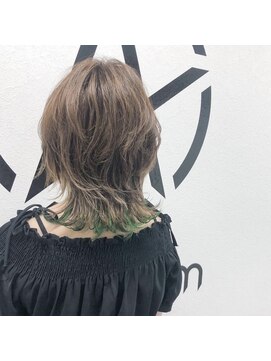 アルケム 学芸大学(AlChem) 【Hana指名】ブリーチ無しベージュに、黄緑[ハイトーン]