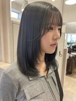 ポジ(poji)&nbsp;髪質改善カラー　艶カラー　ブラウンカラー　ミディアム