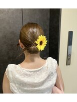 ミラ(Mila)&nbsp;夏祭りに！！ツヤっとタイトめなカチモリアップヘア♪