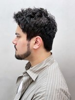 アイティー バイ アルバム 中野店(IT by ALBUM)&nbsp;ブルーブラックサーフカールフェザーパーマ_ba558951