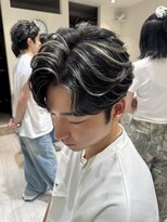 バース 梅田中崎町店(BIRTH)&nbsp;50代40代白髪ぼかしシルバーメッシュバレイヤージュ