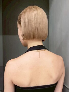 アルバム 銀座(ALBUM GINZA) ボブハイトーン韓国ヘアくびれミディミディアム_ba564721