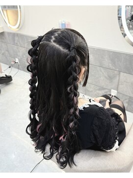 クランリリー 東梅田店(clan lily) 編み込みハーフツイン/梅田ヘアセット