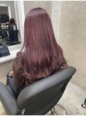 ピンクラベンダー、ゆるふわウェーブ、ナチュラル