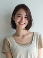 ロッソ ヘアアンドスパ 谷塚店(Rosso Hair&SPA)&nbsp;前髪顔まわりカット/外ハネボブ/丸みボブ/ショートボブ