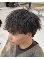 ニコ トウキョウ ヨコハマ(nico)&nbsp;シャドウパーマメンズメッシュメンズパーマ波巻きパーマ韓国ヘア