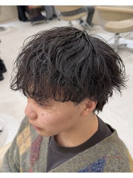 ニコ トウキョウ ヨコハマ(nico) シャドウパーマメンズメッシュメンズパーマ波巻きパーマ韓国ヘア