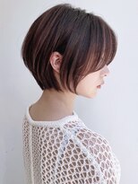 セイドット リー(Say. Ree)&nbsp;say.ショートボブひし形ショートダークレッドコーラルオレンジ