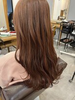 レイリー(LAiLy)&nbsp;ロングヘア　波巻き　ピンクカラー