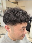大人のワイルド系パーマ