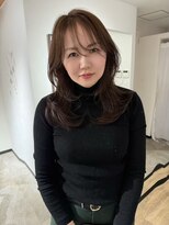 エトワ 中央店(etoi)&nbsp;大分ハッシュカット胸上鎖骨下ミディアムレイヤースタイルかるめ