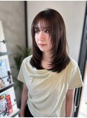 顔周りレイヤーカット