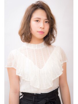 ラウンジ モリオ イケブクロ(Lounge MORIO Ikebukuro) 【morio池袋】大人可愛いウェーブボブ