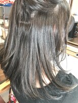 ちいさな美容室 庵(an)&nbsp;ハイライトグラデカラー修正ツヤツヤくすみアッシュ