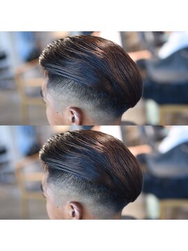 ザ オーダー(THE ORDER) スキンフェードカットオールバックスタイルパートスタイル