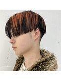 ハンサムショートとコントラストカラー