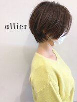 カルムアリエ(CALME allier)&nbsp;丸みのあるショート　ダメージ予防カラー　束感カット