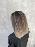 ペールカラーグラデーション/20代30代40代/前髪カット/ルーツ